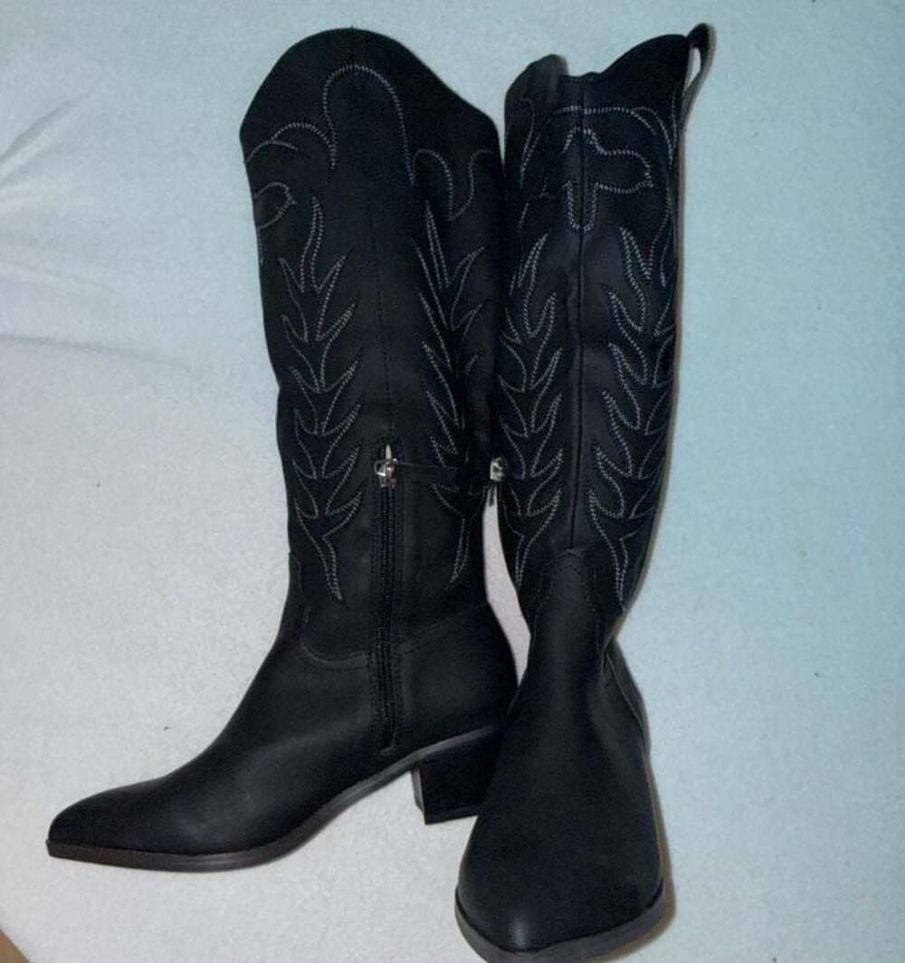 MIIM Little Black Cowgirl Boots Size 6